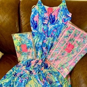 Lilly Pulitzer Mareena Maxi Dress PLUS 2 bonuses!